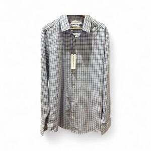 Dress Shirt - Blue & White Grid Pattern